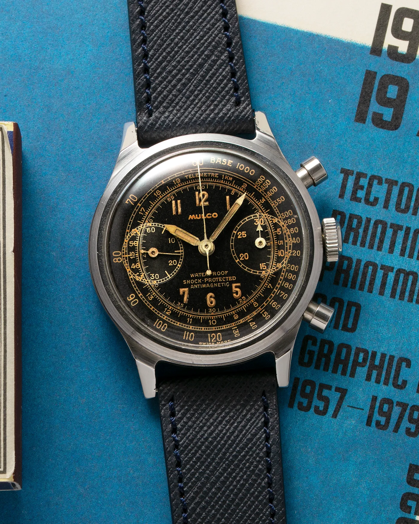 Mulco Black Gilt Spillman Chronograph