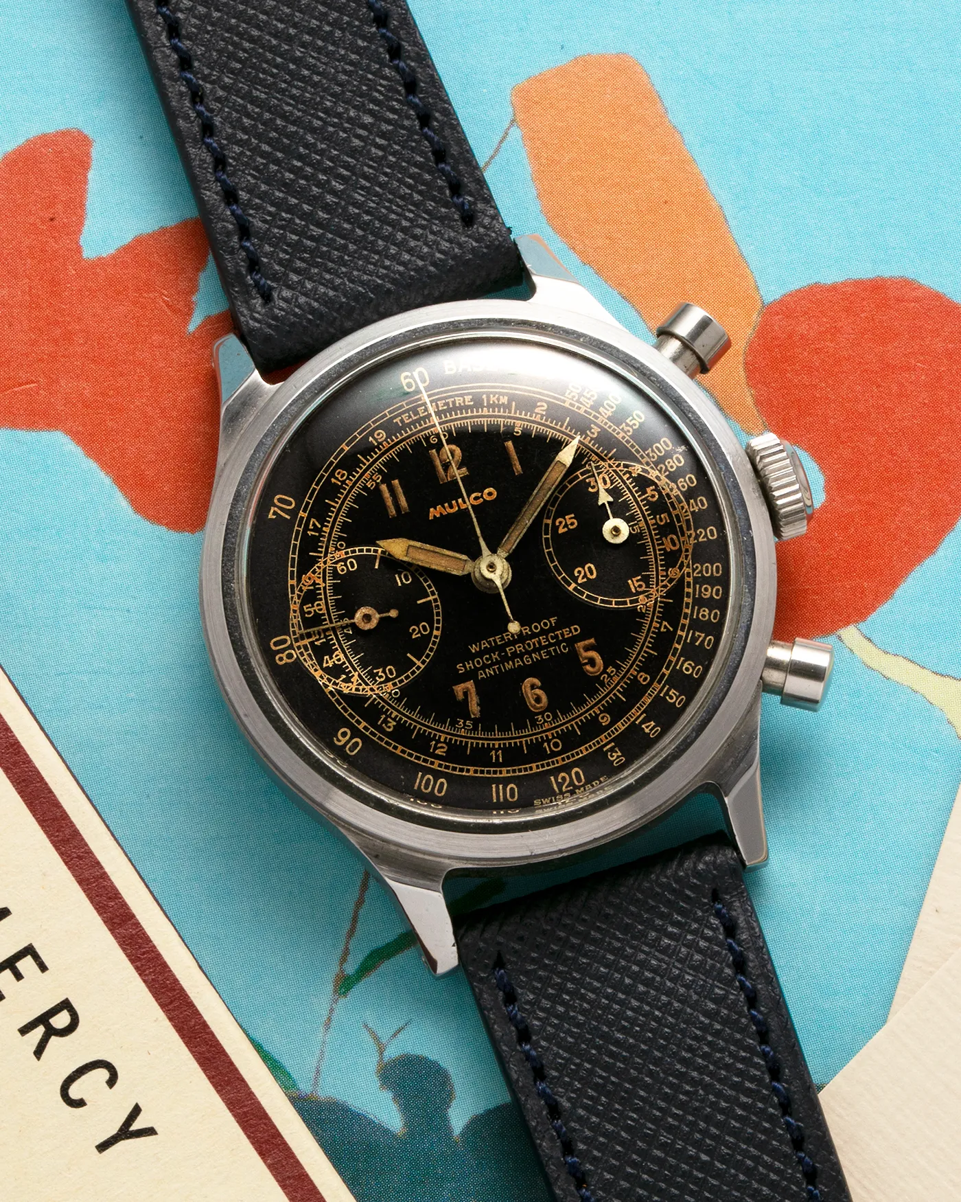 Mulco Black Gilt Spillman Chronograph